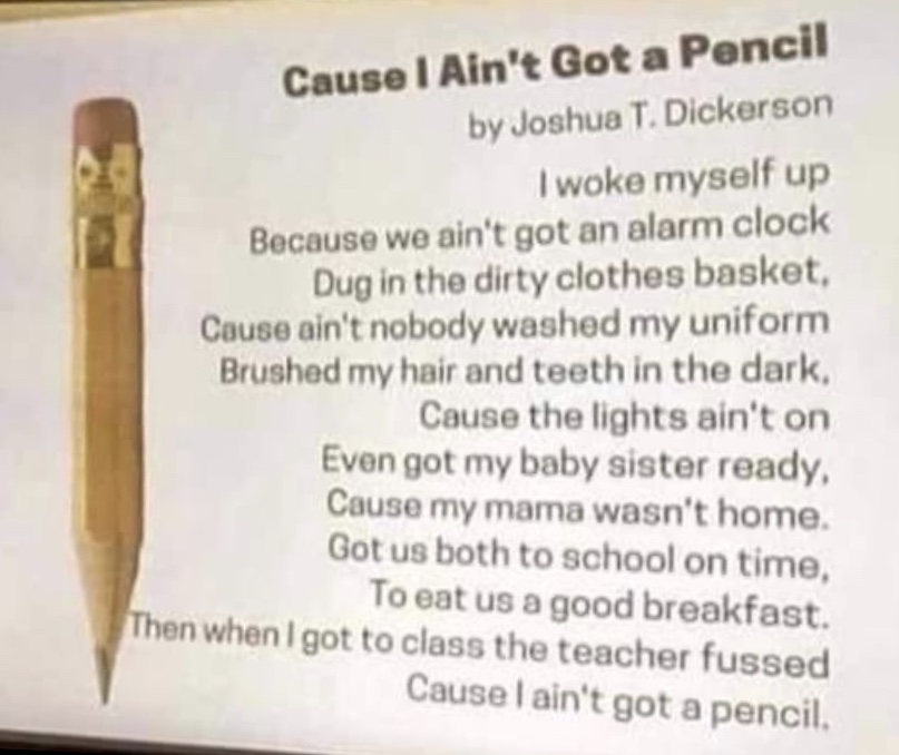 pencil poem